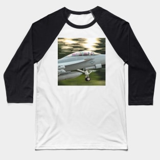 Growler - F/A-18 Super Hornet Motion Blur Baseball T-Shirt